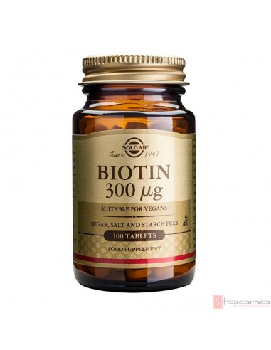 Biotina 300 ug · Solgar · 100 Comprimidos