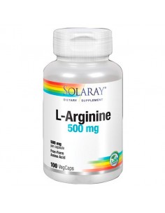 L-Arginina 500 mg · Solaray · 100 Capsulas