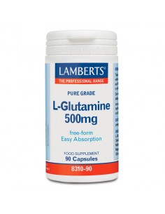 L-Glutamina 500 mg · Lamberts · 90 Capsulas