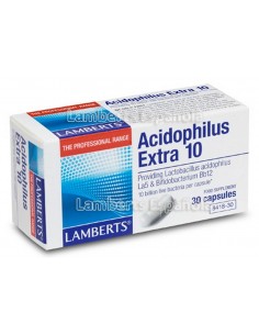 Acidophilus Extra 10 · Lamberts · 30 caps