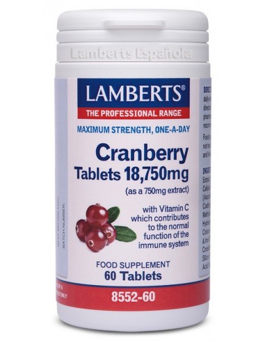 Arándano Rojo 18.750 mg · Lamberts · 60 tabs