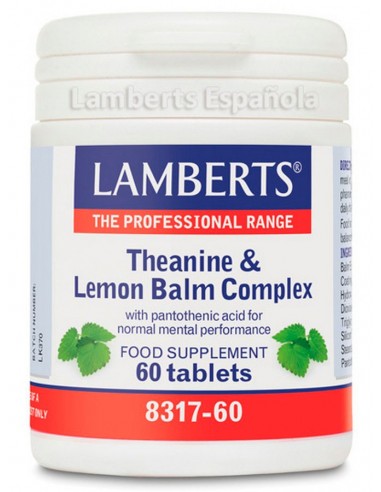 Complejo de Teanina y Bálsamo de Limón · Lamberts · 60 comprimidos