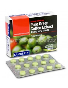Extracto Cafe Verde Puro · Lamberts · 60 comprimidos