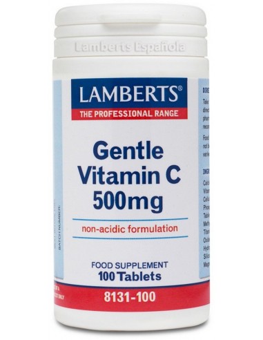 Gentle vitamina C 500 mg · Lamberts · 100 comprimidos