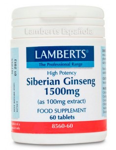 Gingseng Siberiano · Lamberts · 60 comprimidos