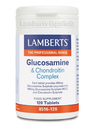 Glucosamina y Condroitina Complex · Lamberts · 120 comprimidos