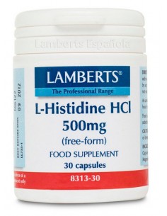 L-Histidina HCI 500 mg · Lamberts · 30 caps