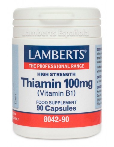 Tiamina 100 mg · Lamberts · 90 comprimidos