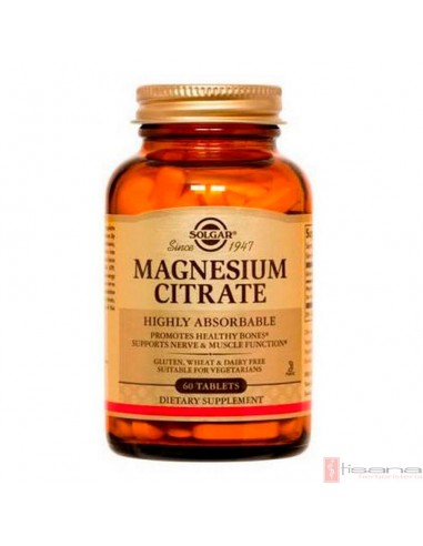 Citrato de Magnesio · Solgar · 60 comprimidos