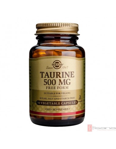 Taurina 500 mg · Solgar · 50 capsulas