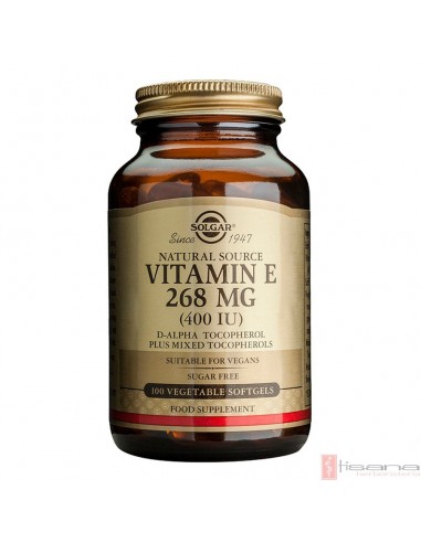 Vitamina E 268 mg (400 IU) · Solgar · 100 capsulas